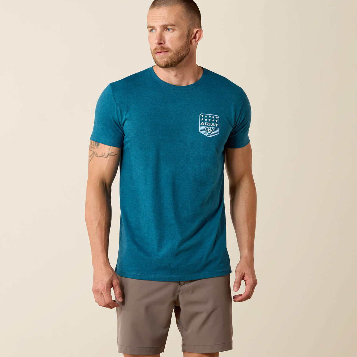 Ariat Stripe Patriotic Badge T-Shirt Ariat Men
