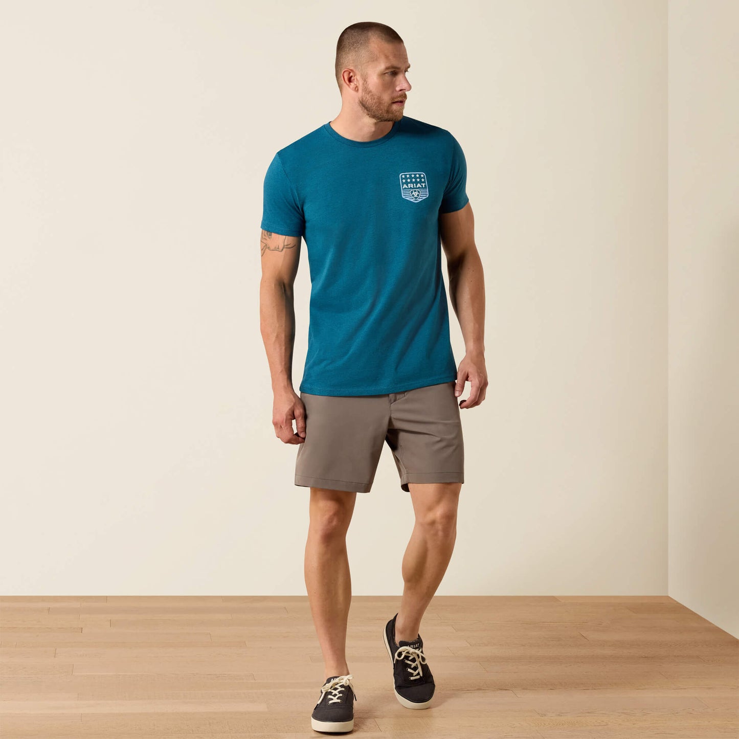 Ariat Stripe Patriotic Badge T-Shirt Ariat Men