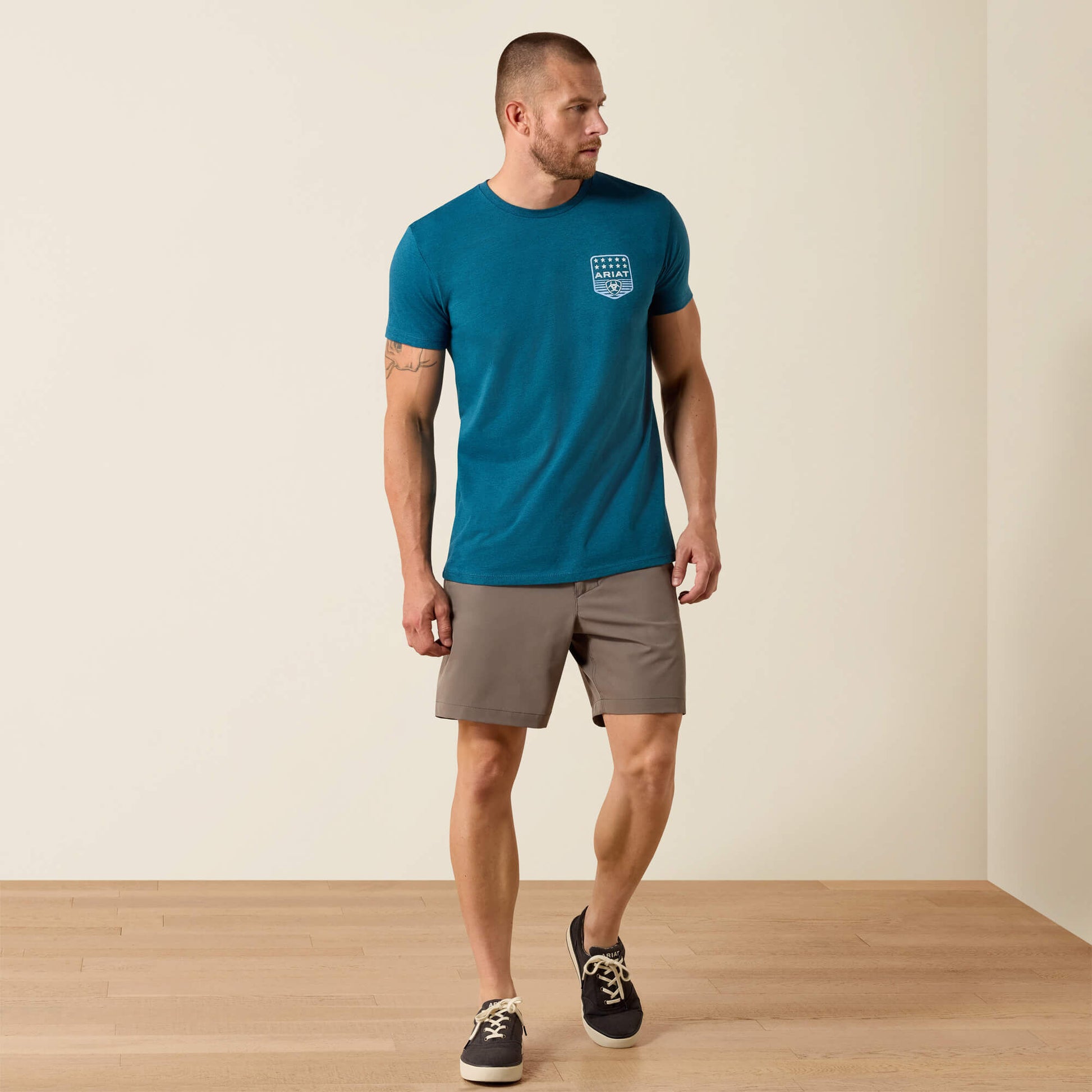 Ariat Stripe Patriotic Badge T-Shirt Ariat Men