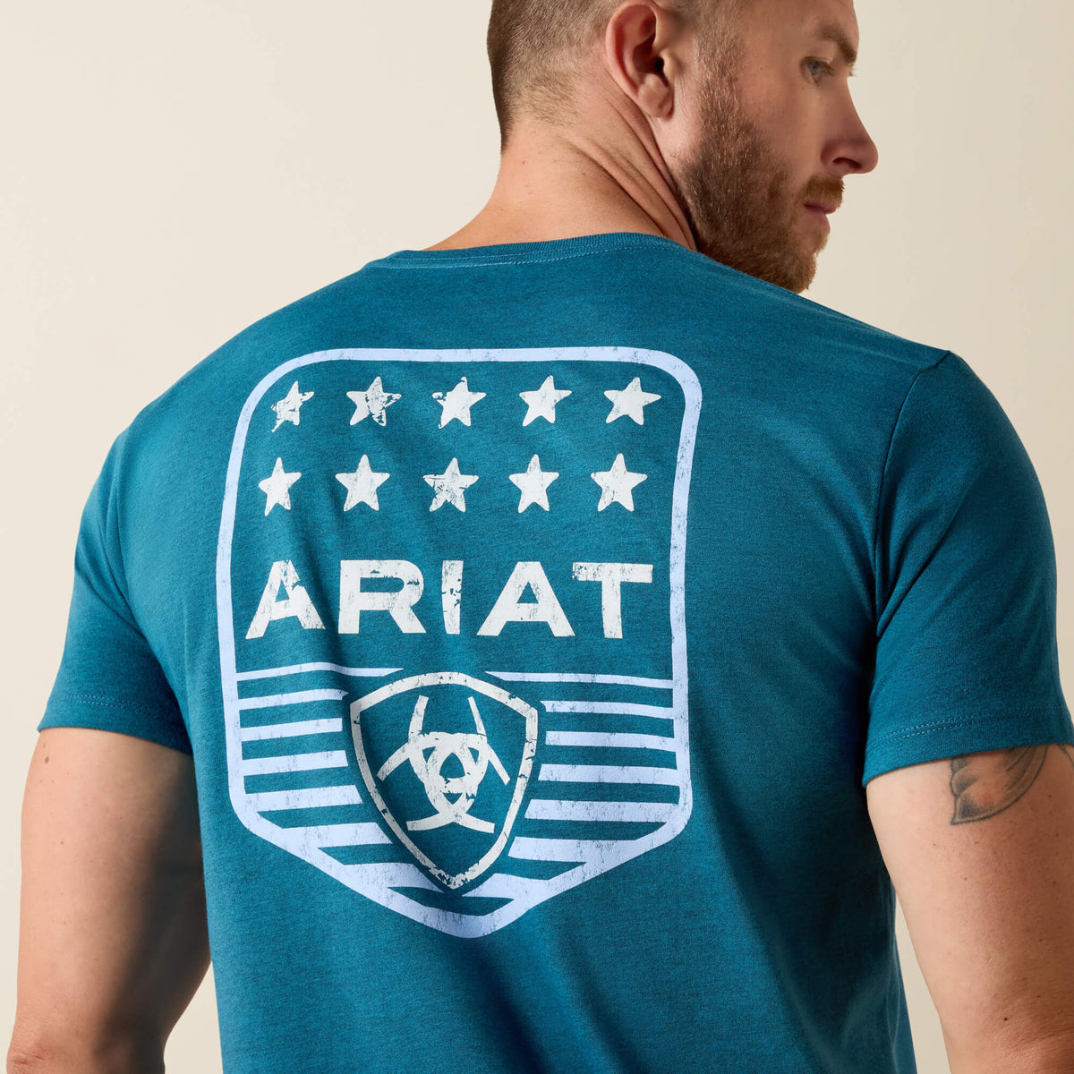 Ariat Stripe Patriotic Badge T-Shirt Ariat Men