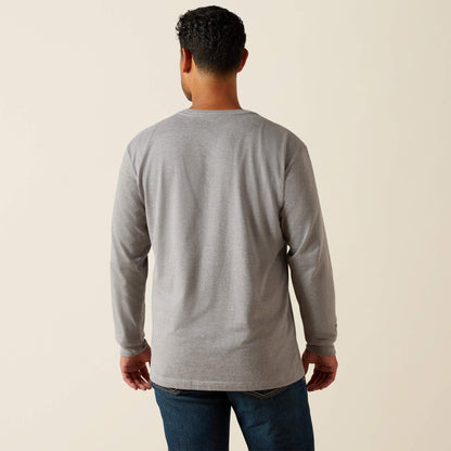 Rebar Cotton Strong Standard Logo Pocket T-Shirt Ariat Men|Work