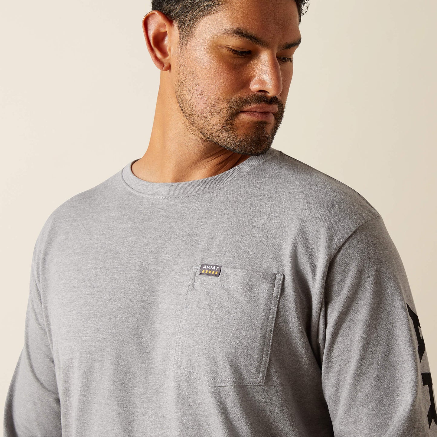 Rebar Cotton Strong Standard Logo Pocket T-Shirt Ariat Men|Work