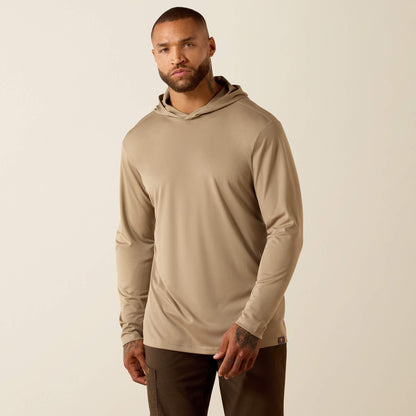 Rebar Sunblocker Outdoor Hooded Classic Fit Long Sleeve T-Shirt Ariat Men|Work