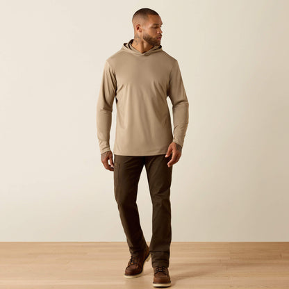 Rebar Sunblocker Outdoor Hooded Classic Fit Long Sleeve T-Shirt Ariat Men|Work