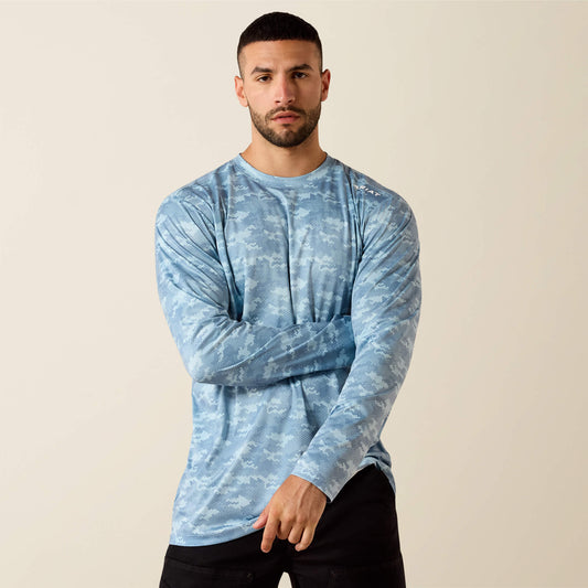 Rebar Sunblocker Printed Long Sleeve T-Shirt Ariat Men|Work