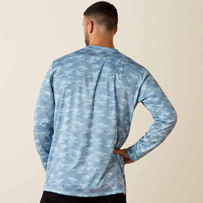 Rebar Sunblocker Printed Long Sleeve T-Shirt Ariat Men|Work