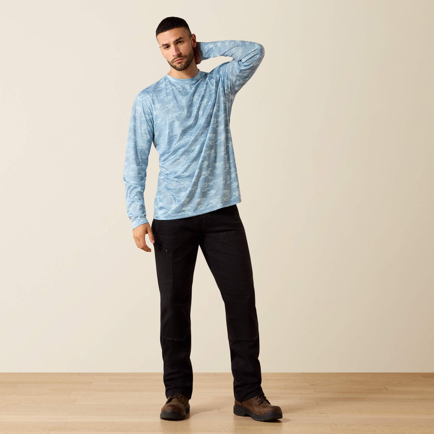 Rebar Sunblocker Printed Long Sleeve T-Shirt Ariat Men|Work