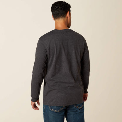 Rebar Cotton Strong Standard Logo Pocket T-Shirt Ariat Men|Work