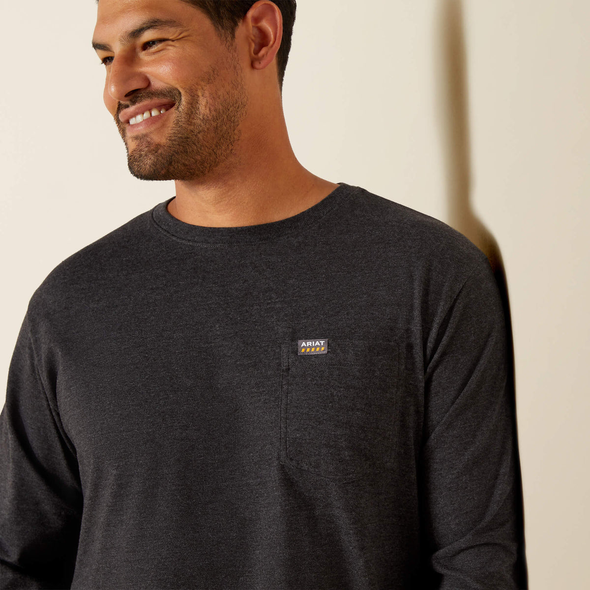 Rebar Cotton Strong Standard Logo Pocket T-Shirt Ariat Men|Work