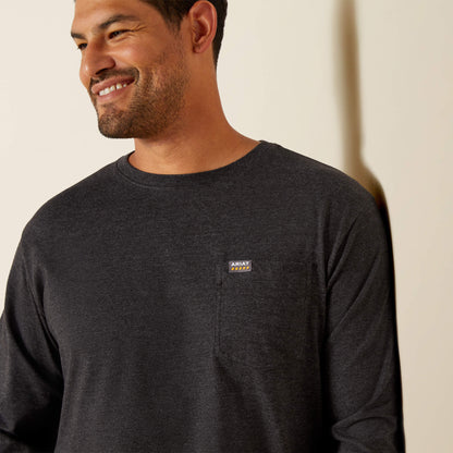 Rebar Cotton Strong Standard Logo Pocket T-Shirt Ariat Men|Work