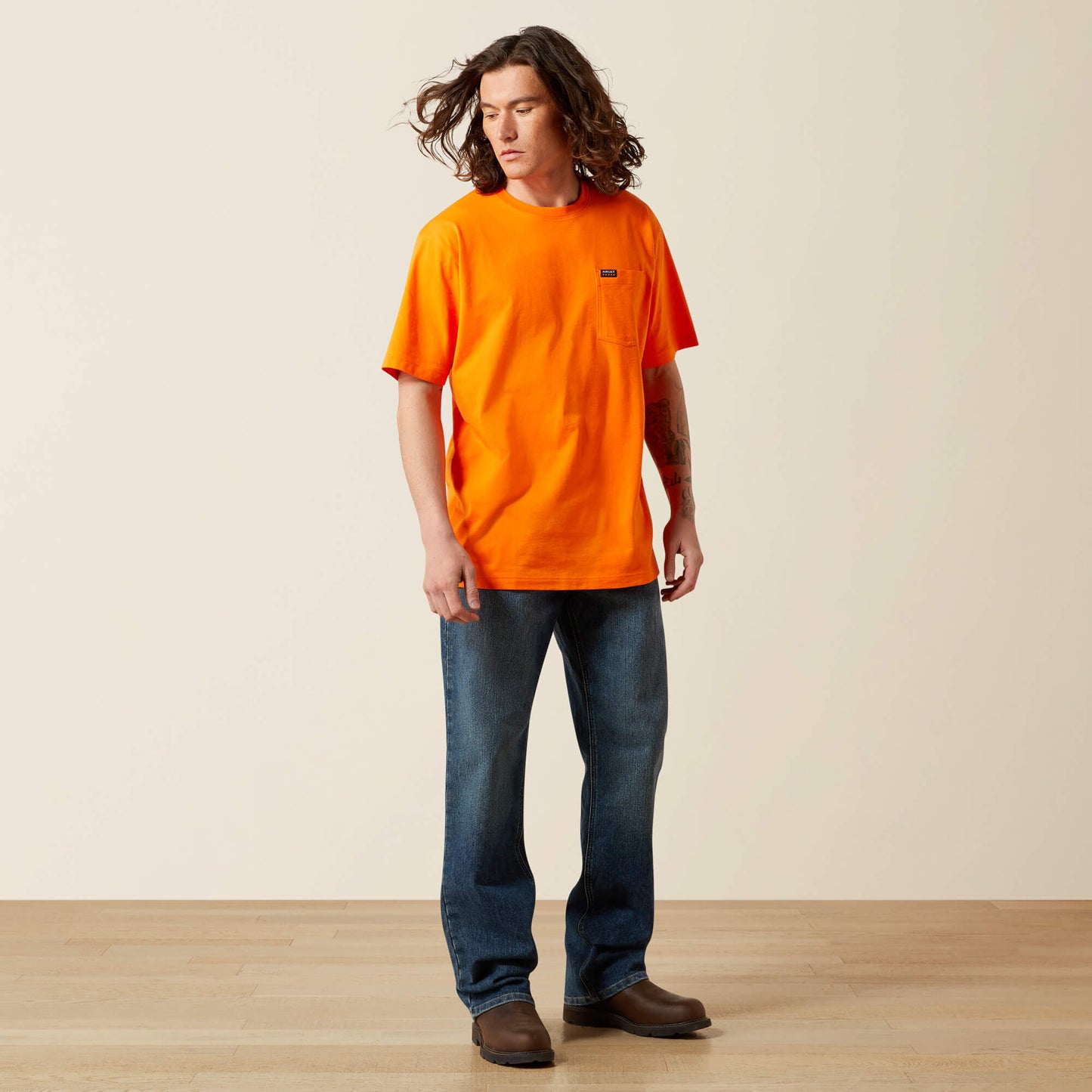 Rebar Cotton Strong Standard Pocket T-Shirt Ariat Men|Work