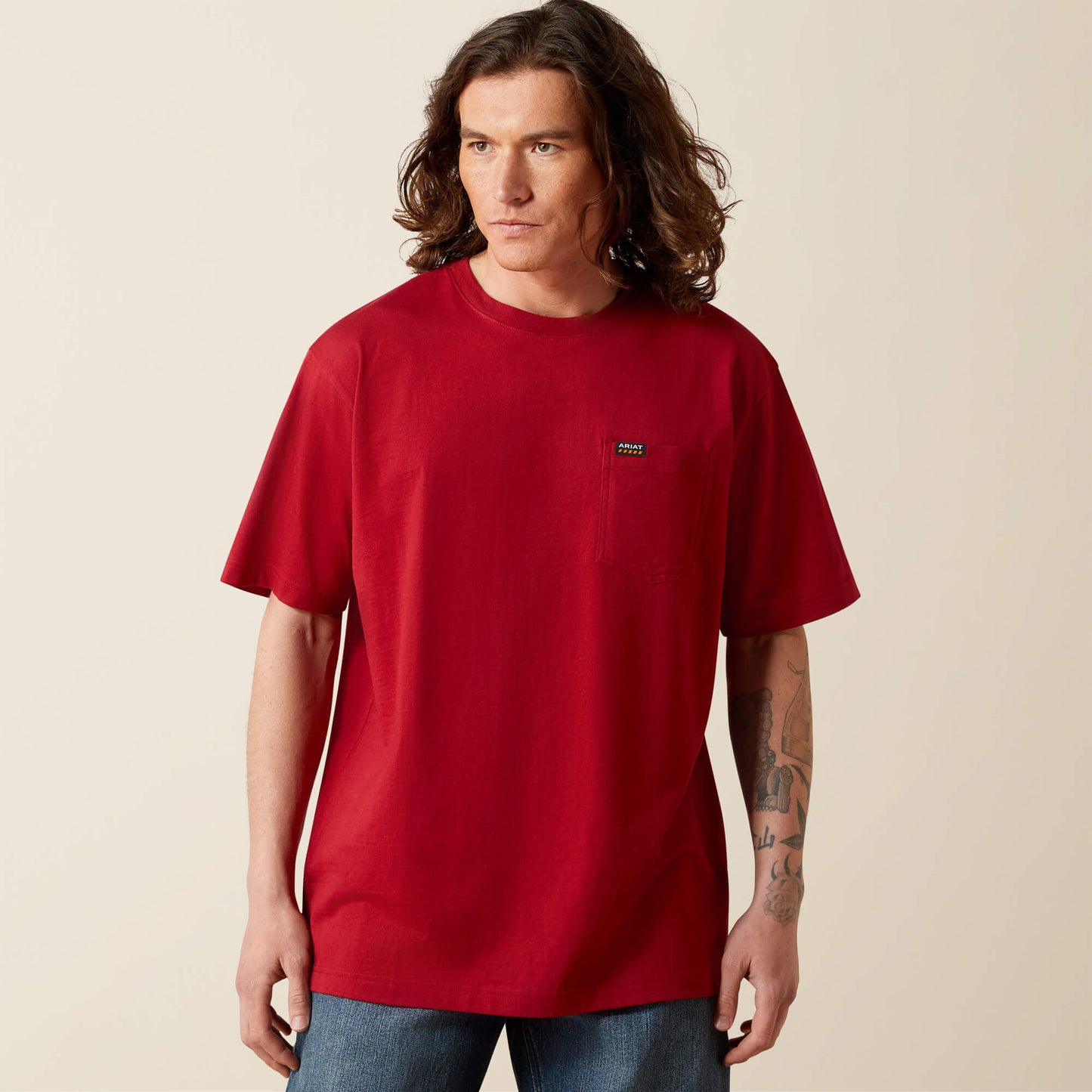 Rebar Cotton Strong Standard Pocket T-Shirt Ariat Men|Work