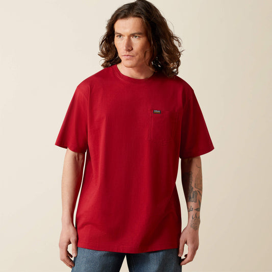 Rebar Cotton Strong Standard Pocket T-Shirt Ariat Men|Work