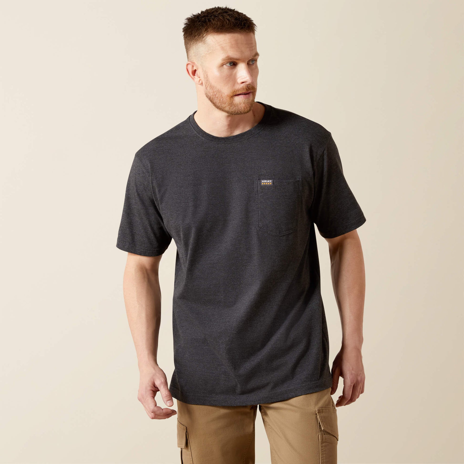 Rebar Cotton Strong Standard Pocket T-Shirt Ariat Men|Work