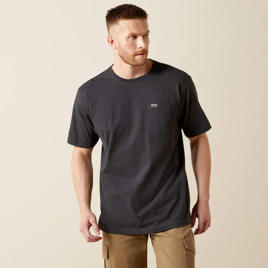 Rebar Cotton Strong Standard Pocket T-Shirt Ariat Men|Work