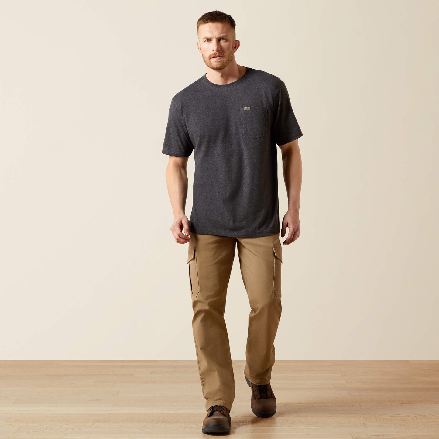 Rebar Cotton Strong Standard Pocket T-Shirt Ariat Men|Work