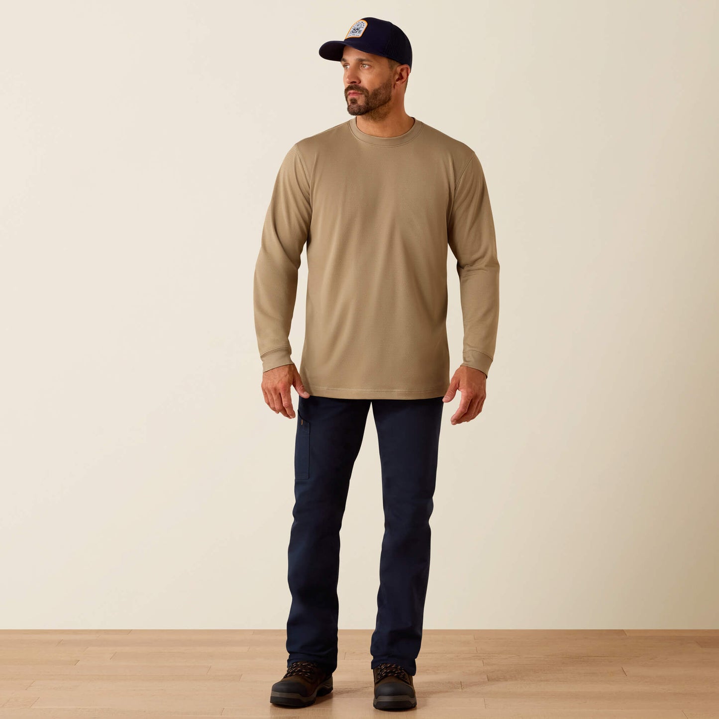 Rebar Heat Fighter Label Long Sleeve T-Shirt Ariat Men|Work