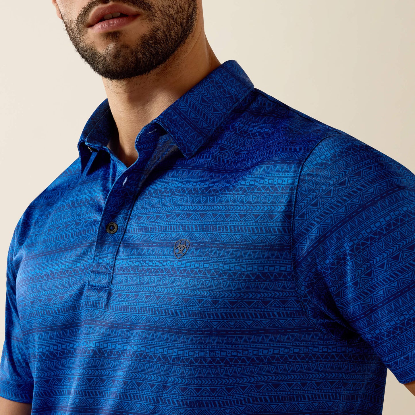 All Over Print Fitted Polo Ariat Men
