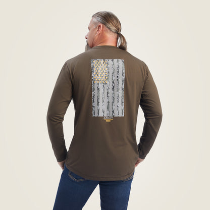 Rebar Workman Reflective Flag Graphic T-Shirt Ariat Men|Work