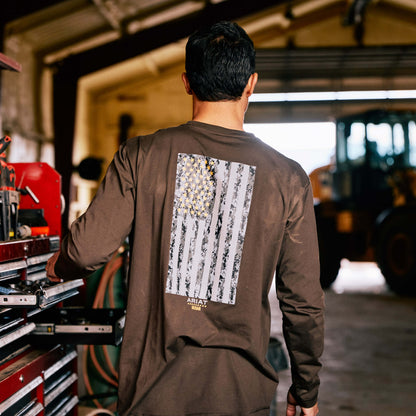 Rebar Workman Reflective Flag Graphic T-Shirt Ariat Men|Work