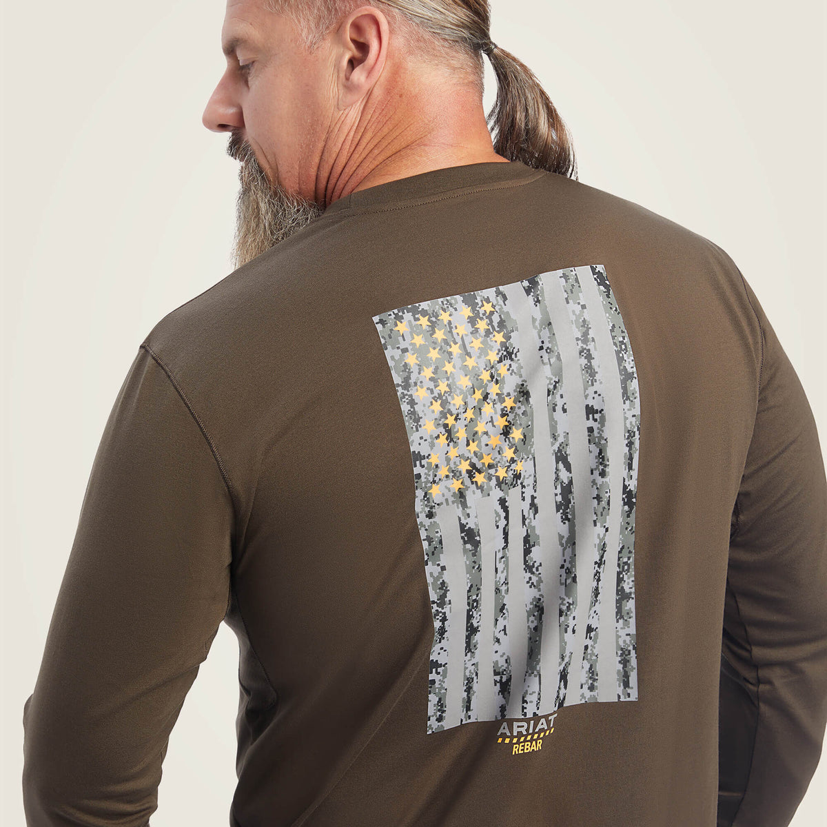 Rebar Workman Reflective Flag Graphic T-Shirt Ariat Men|Work