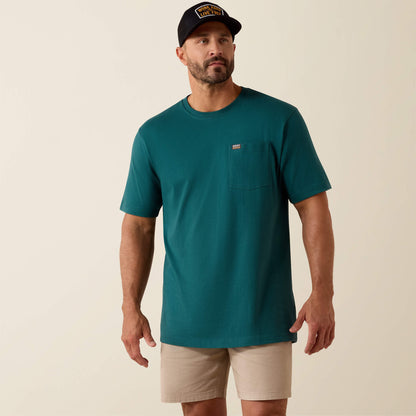 Rebar Cotton Strong Standard Pocket T-Shirt Ariat Men|Work