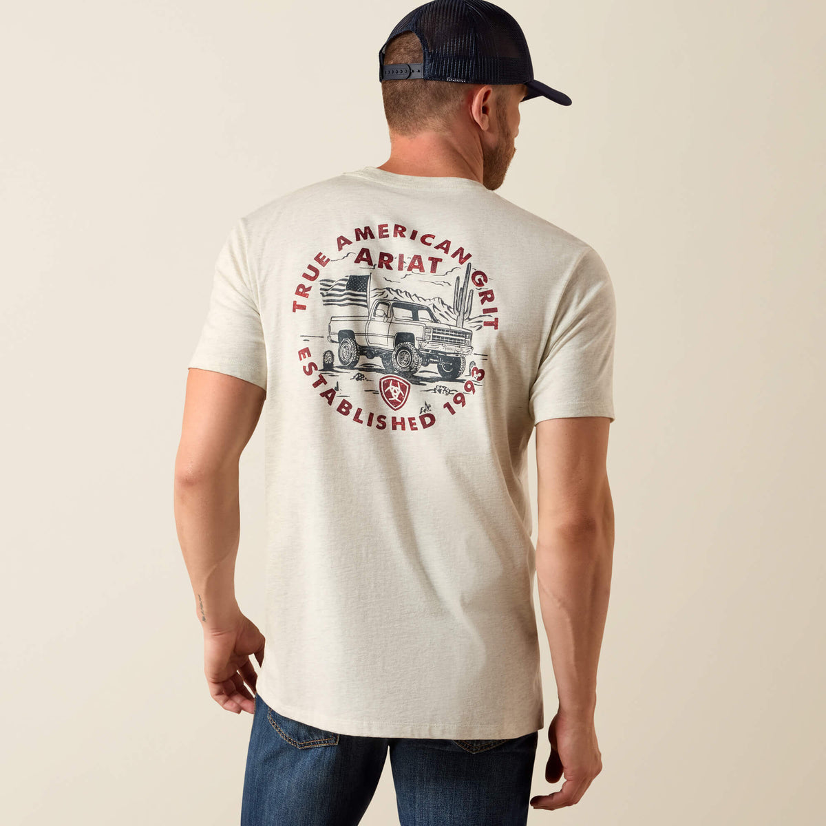 Ariat Trucker Freedom Flag T-Shirt Ariat Men
