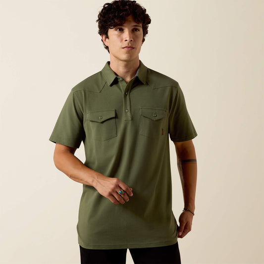 Retro Western Snap Polo Ariat Men