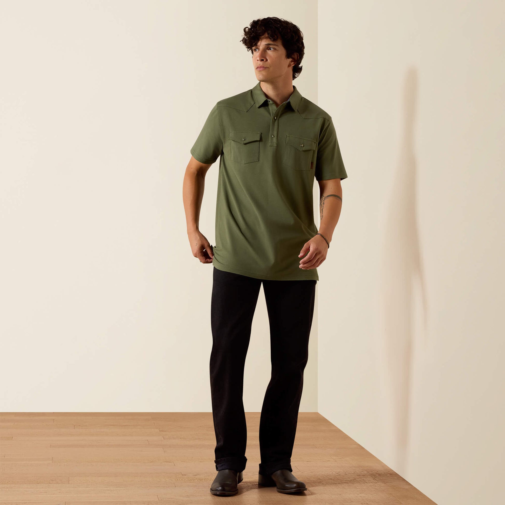 Retro Western Snap Polo Ariat Men