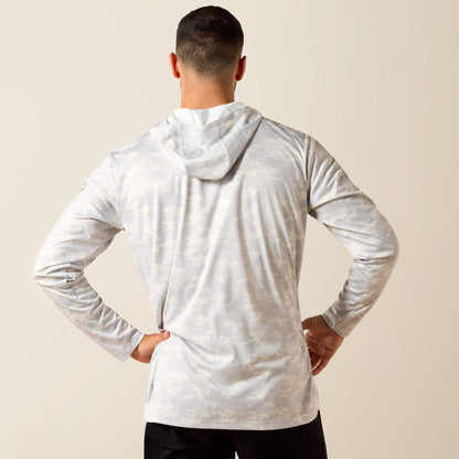 Rebar Sunblocker Printed Craft Hooded Long Sleeve T-Shirt Ariat Men|Work