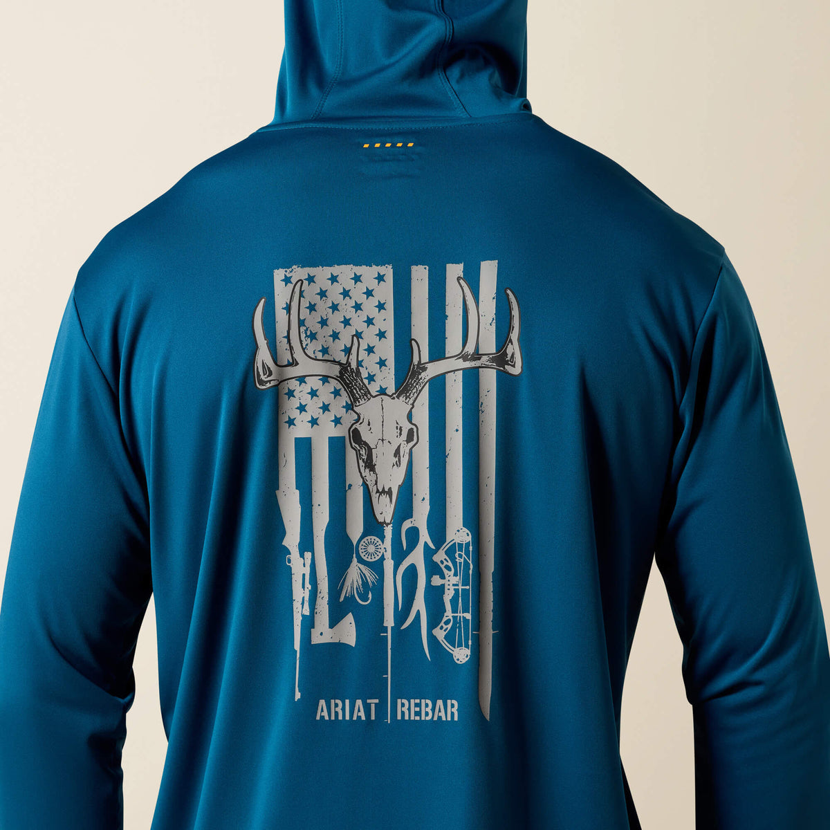 Rebar Sunblocker Outdoor Hooded Classic Fit Long Sleeve T-Shirt Ariat Men|Work