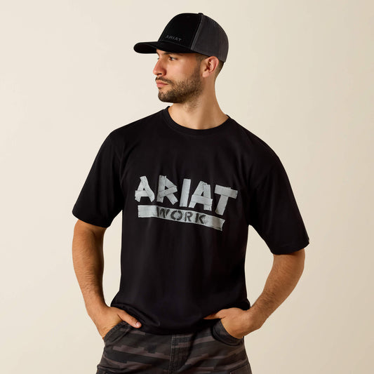 Rebar Cotton Strong Duct Logo T-Shirt Ariat Men|Work