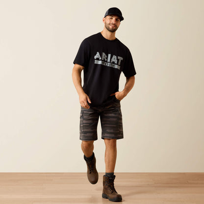 Rebar Cotton Strong Duct Logo T-Shirt Ariat Men|Work