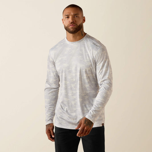 Rebar Sunblocker Printed Long Sleeve T-Shirt Ariat Men|Work