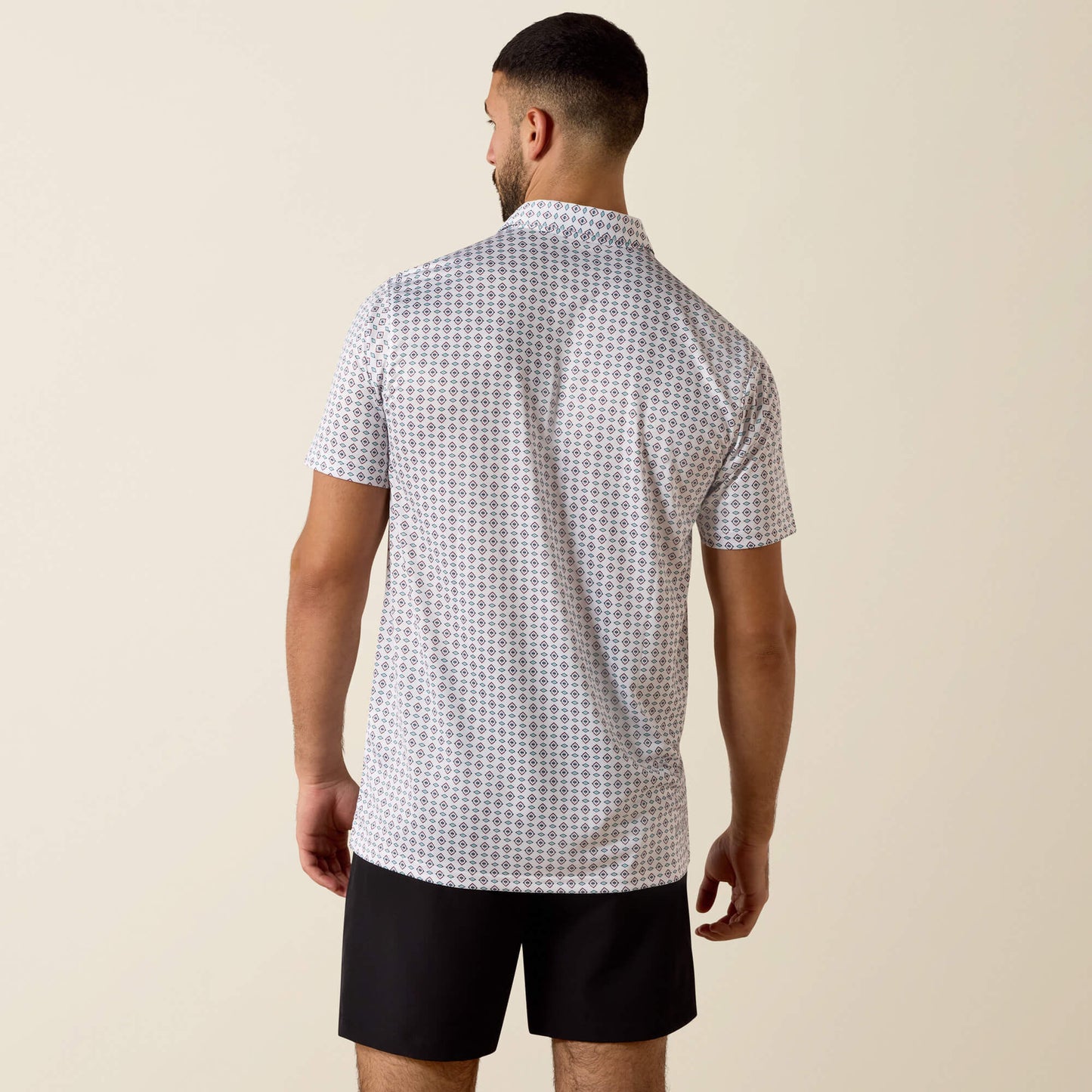 All Over Print Fitted Polo Ariat Men
