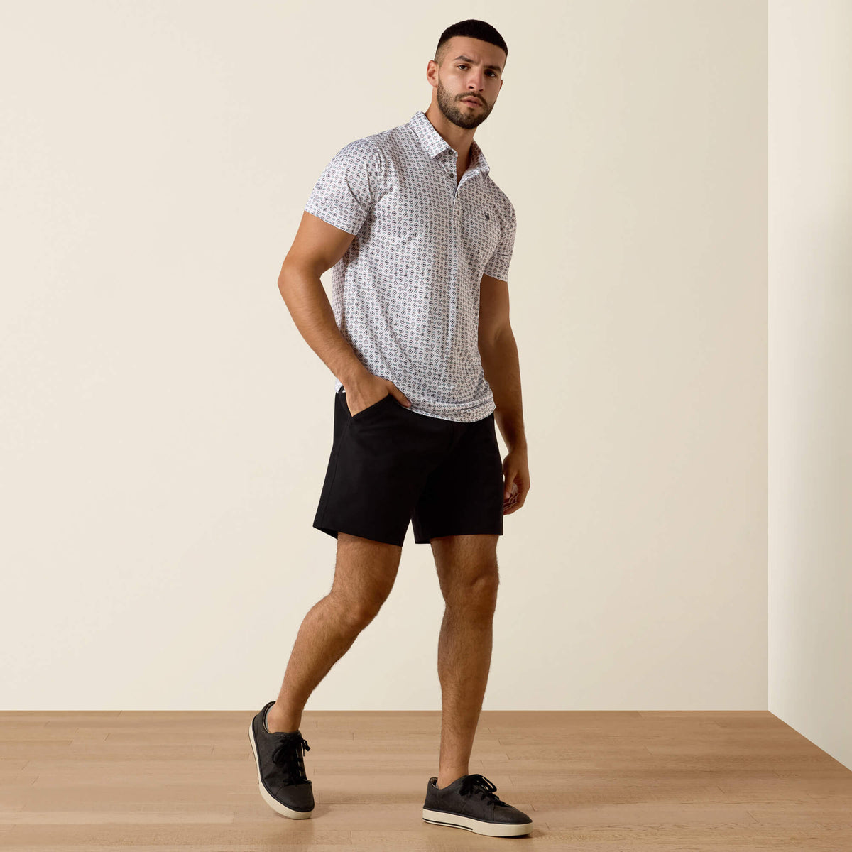 All Over Print Fitted Polo Ariat Men