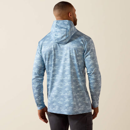 Rebar Sunblocker Printed Craft Hooded Long Sleeve T-Shirt Ariat Men|Work