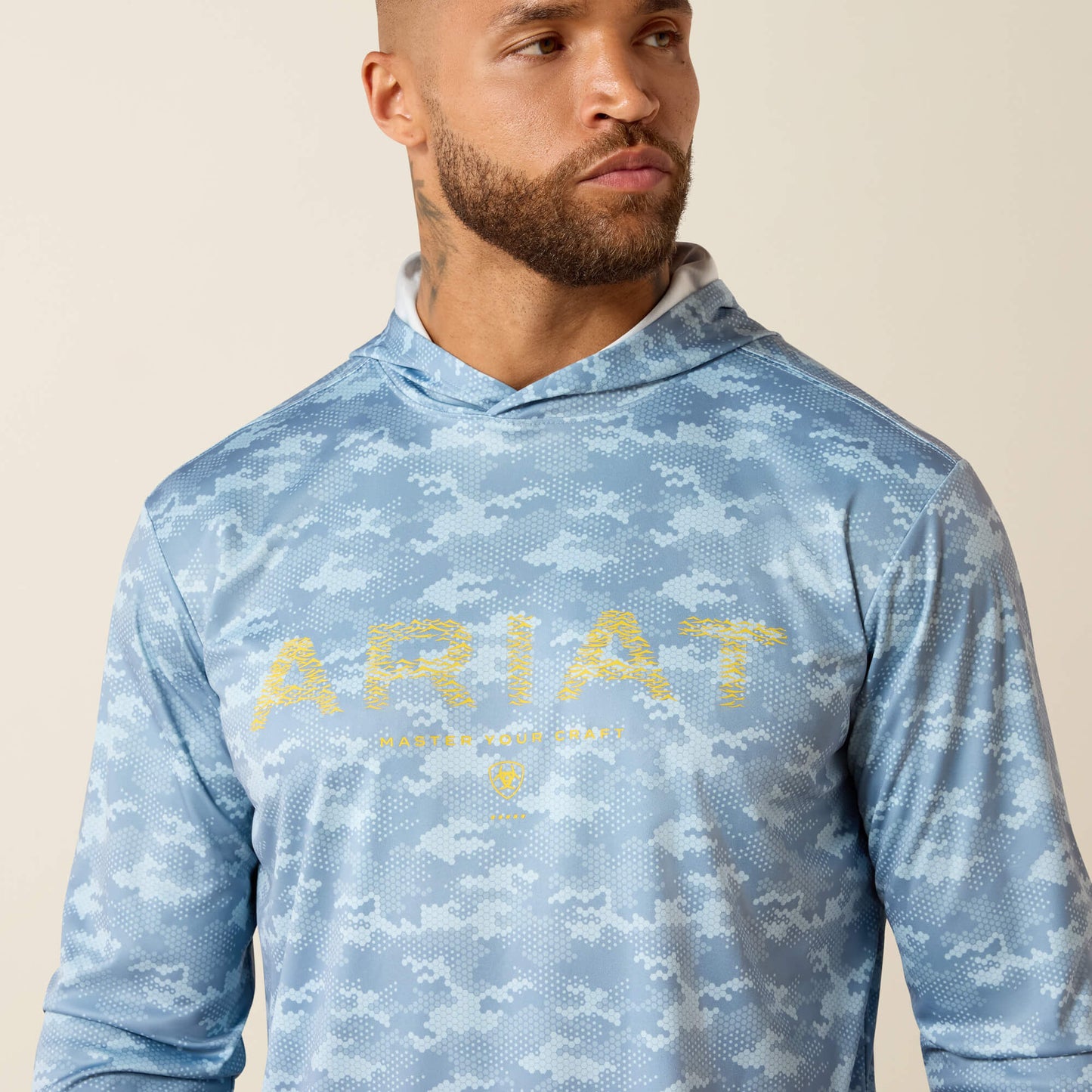 Rebar Sunblocker Printed Craft Hooded Long Sleeve T-Shirt Ariat Men|Work