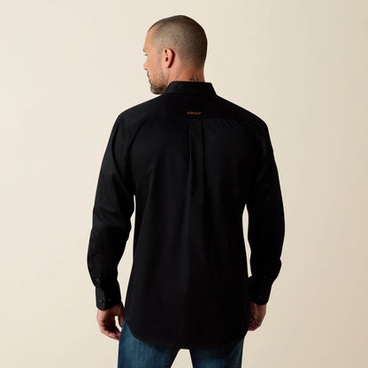 Solid Twill Fitted Shirt Ariat Men