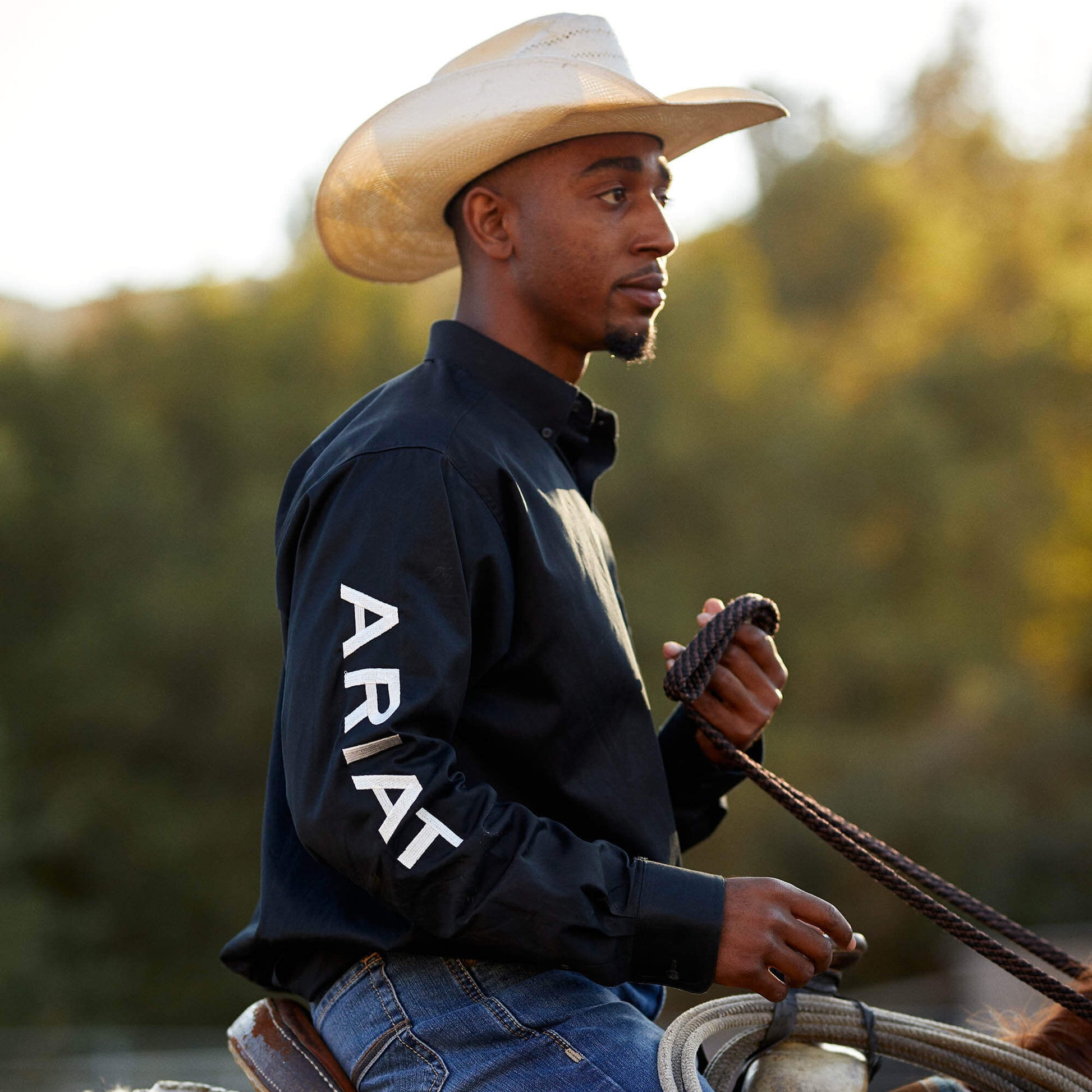 Team Logo Twill Fitted Shirt Ariat Men