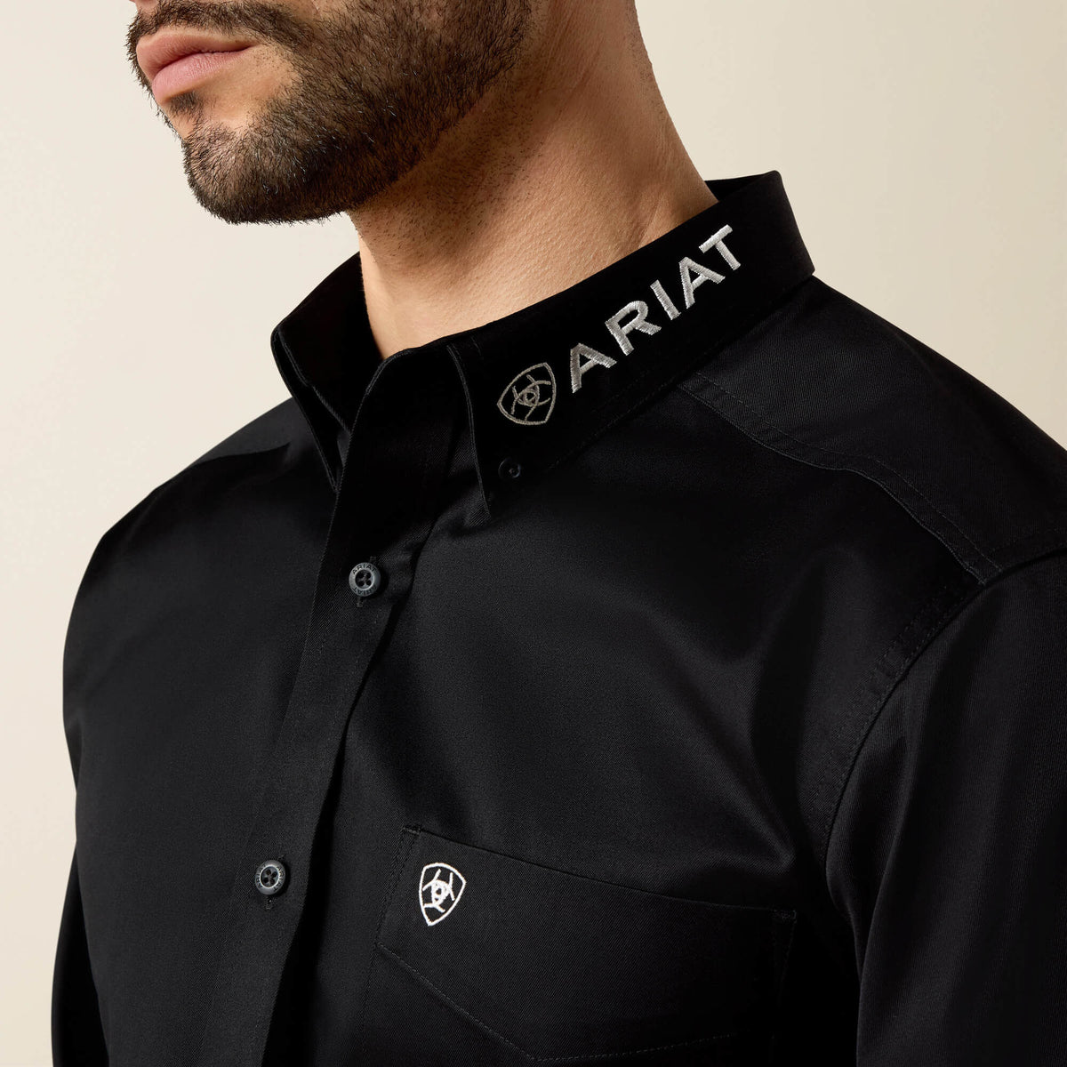 Team Logo Twill Fitted Shirt Ariat Men