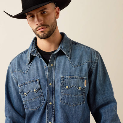 Sawtooth Denim Retro Fit Shirt Ariat Men