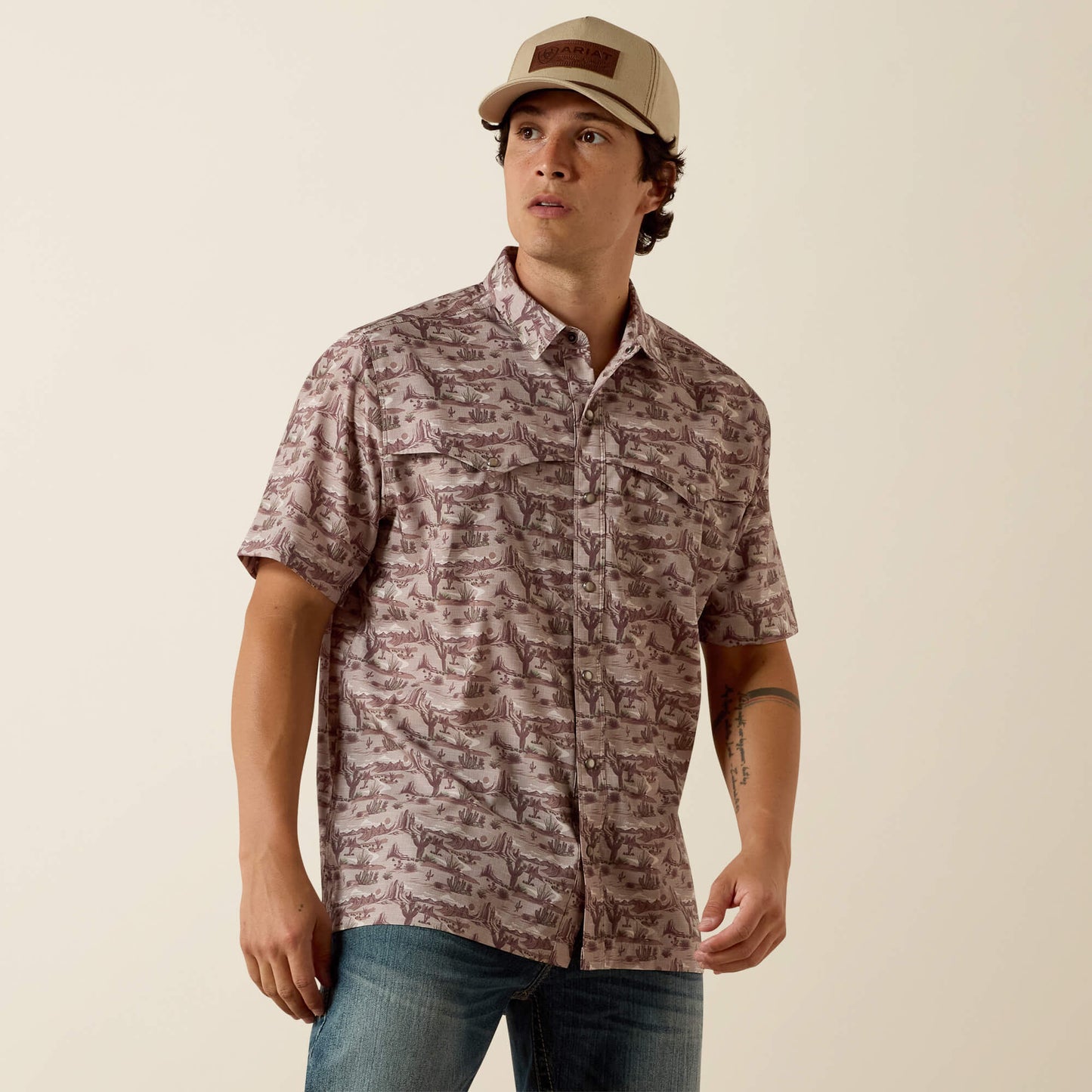 Printed VentTEK Western Yoke Classic Fit Snap Shirt Ariat Men