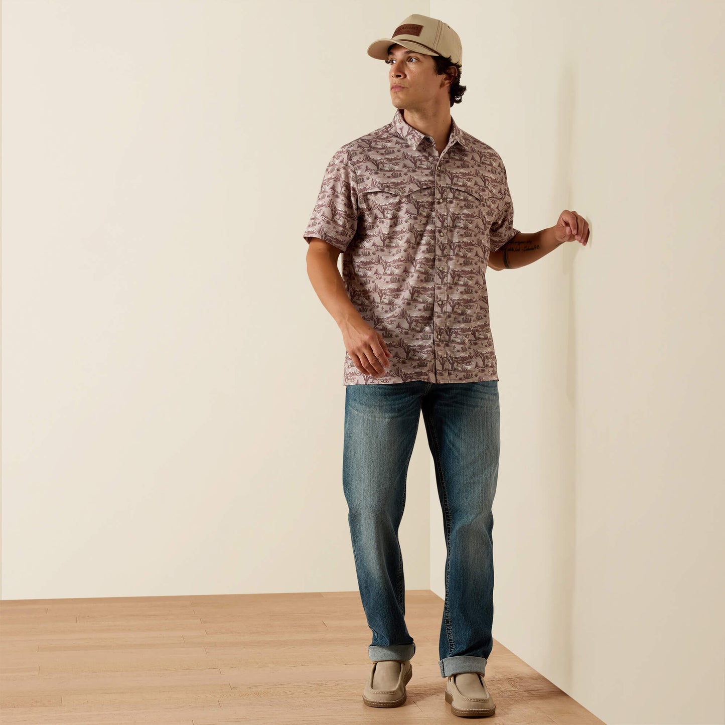 Printed VentTEK Western Yoke Classic Fit Snap Shirt Ariat Men
