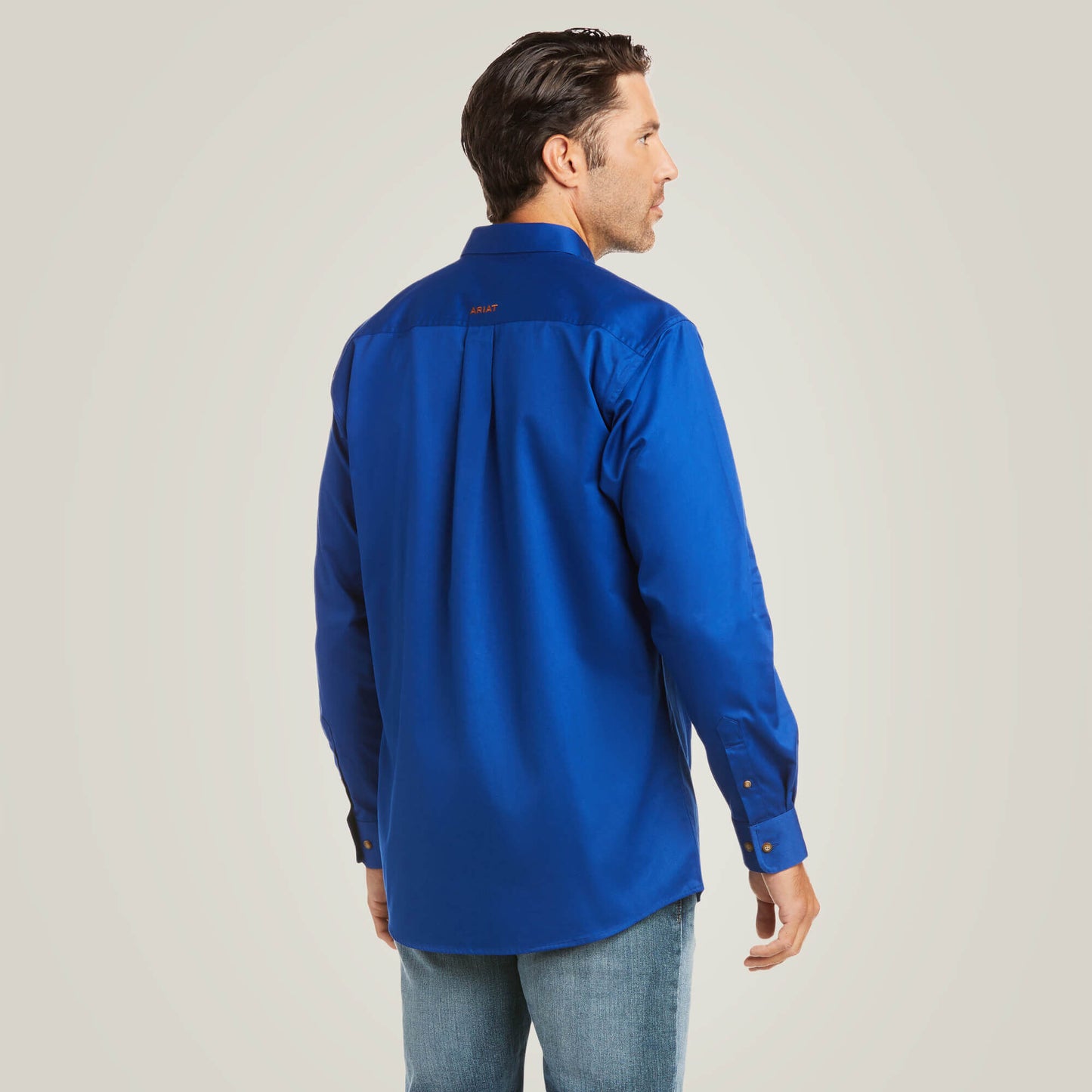 Solid Twill Fitted Shirt Ariat Men
