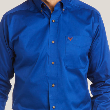 Solid Twill Fitted Shirt Ariat Men