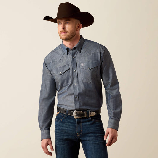 Wrinkle Free Refined Slub Classic Fit Shirt Ariat Men