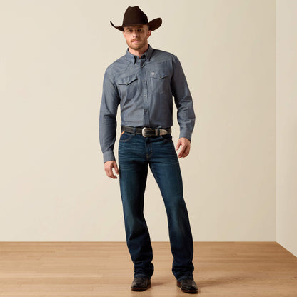 Wrinkle Free Refined Slub Classic Fit Shirt Ariat Men