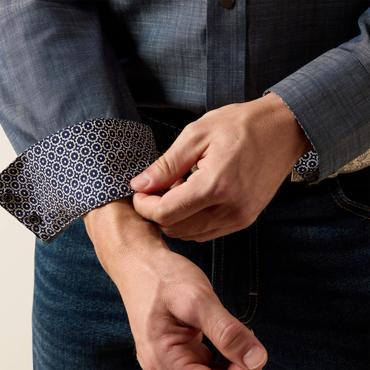 Wrinkle Free Refined Slub Classic Fit Shirt Ariat Men