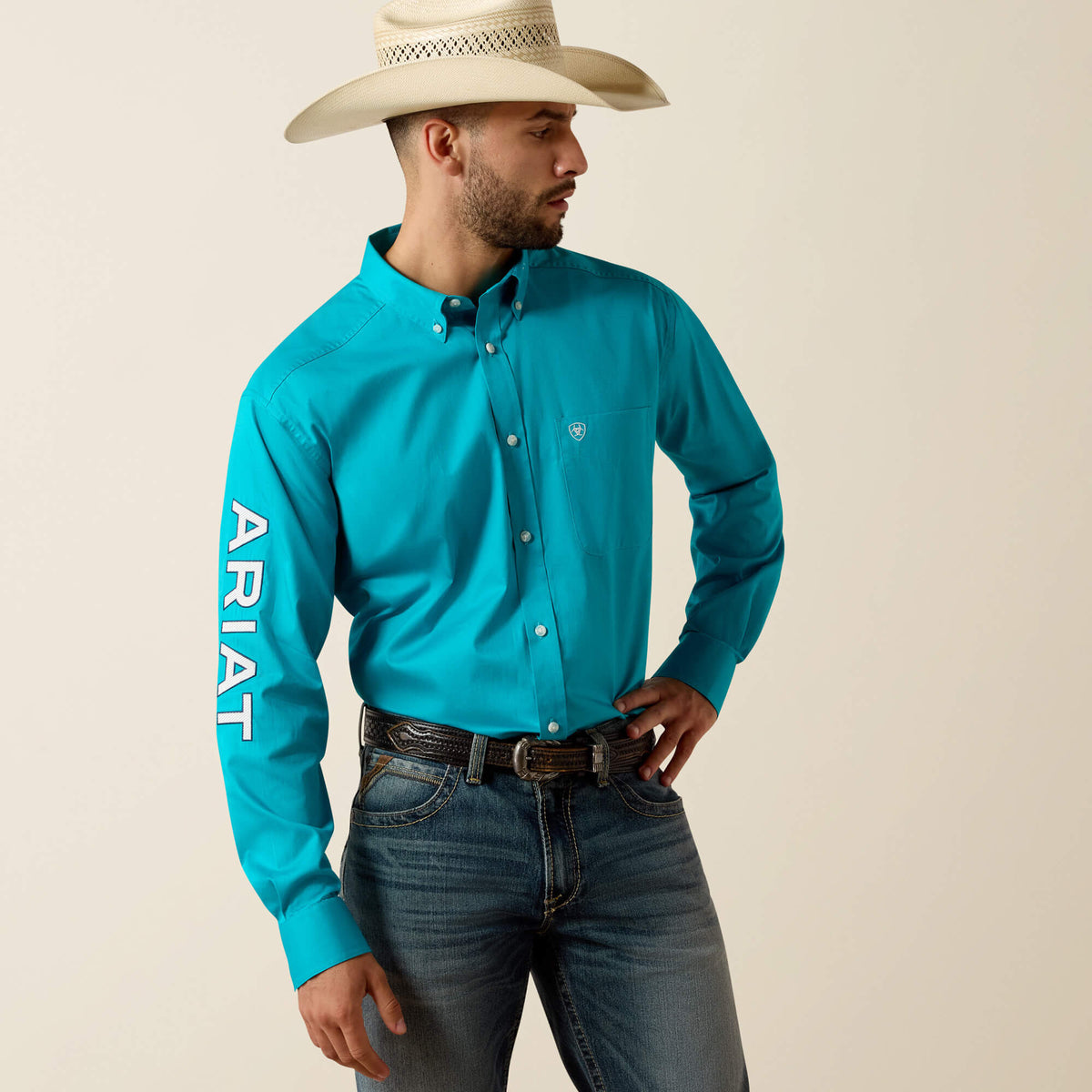 Team Logo Lightweight Twill Classic Fit Shirt Ariat Men